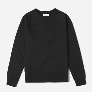 Everlane Black French Terry Sweater x-small